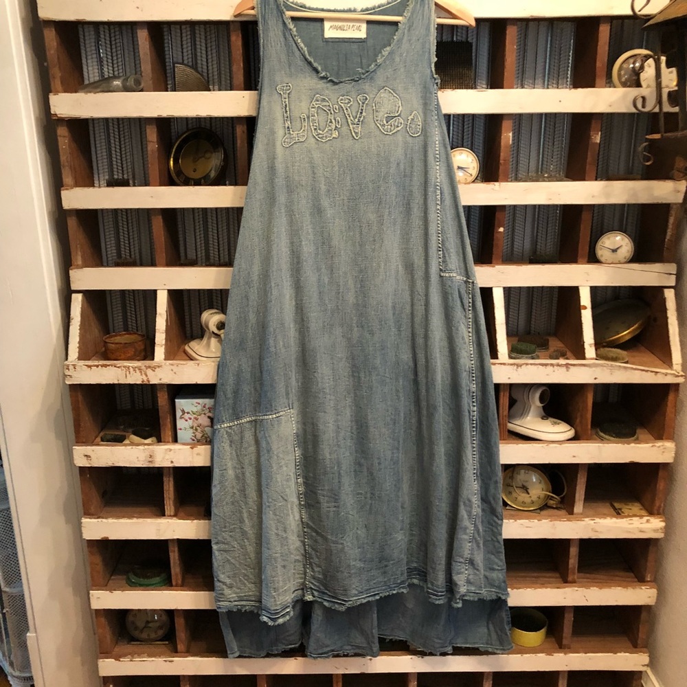 Magnolia Pearl Cotton denim dress